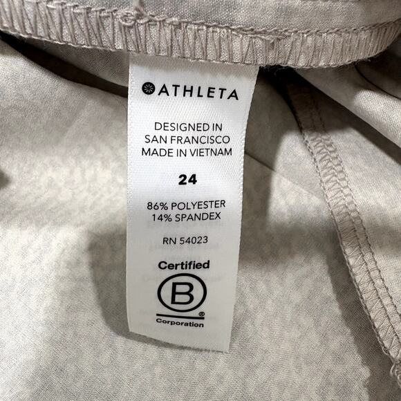 Athleta Plus Size 24 Pants Venture Viper Grey Printed Jogger Pockets Breathable - Picture 8 of 14